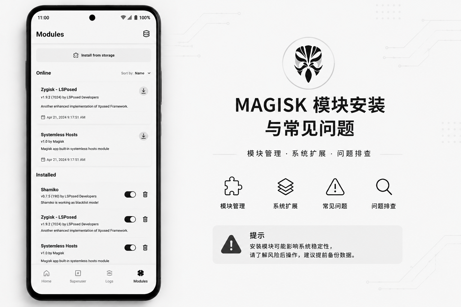 模块安装与常见问题